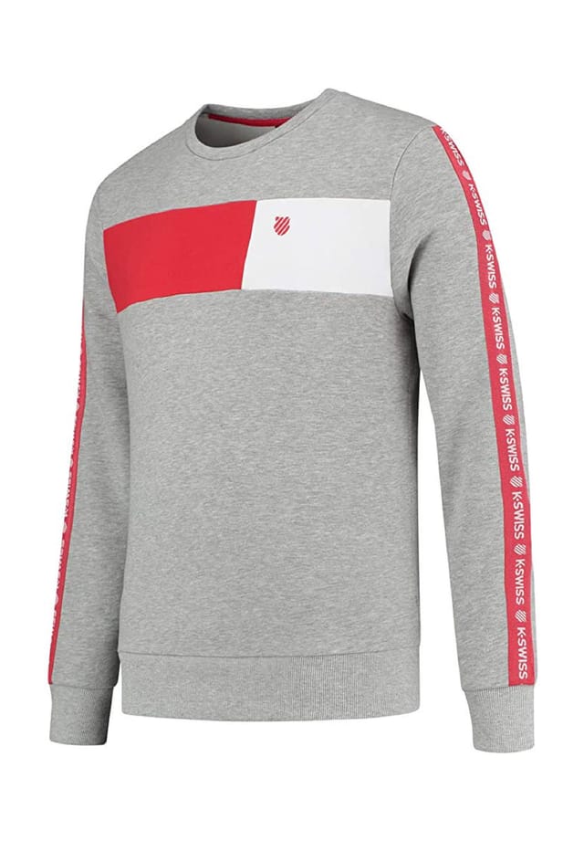 

Толстовка Heritage с C-образным вырезом K·Swiss, серый
