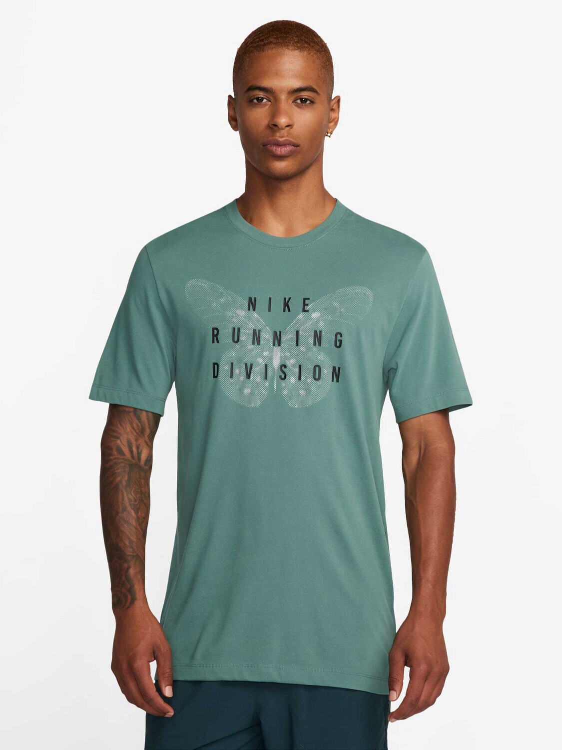 

Футболка Nike M NK DF TEE RUN DIVISION, зеленый