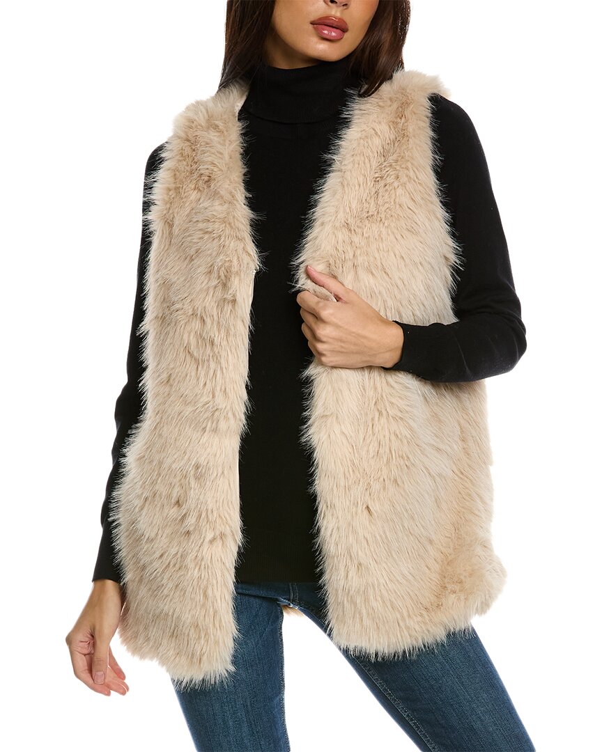 

Surell Accessories Мохнатый жилет, бежевый