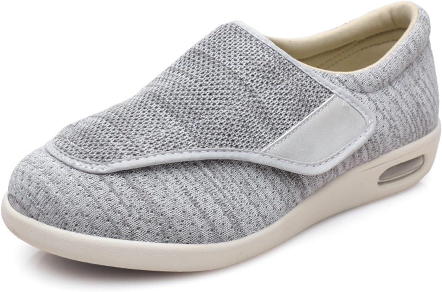 

Регулируемые ортопедические прогулочные туфли TOSOFT для пожилых мужчин и женщин, удобная поддержка свода стопы, кроссовки и сандалии для пожилых людей с артритом, светло-серый