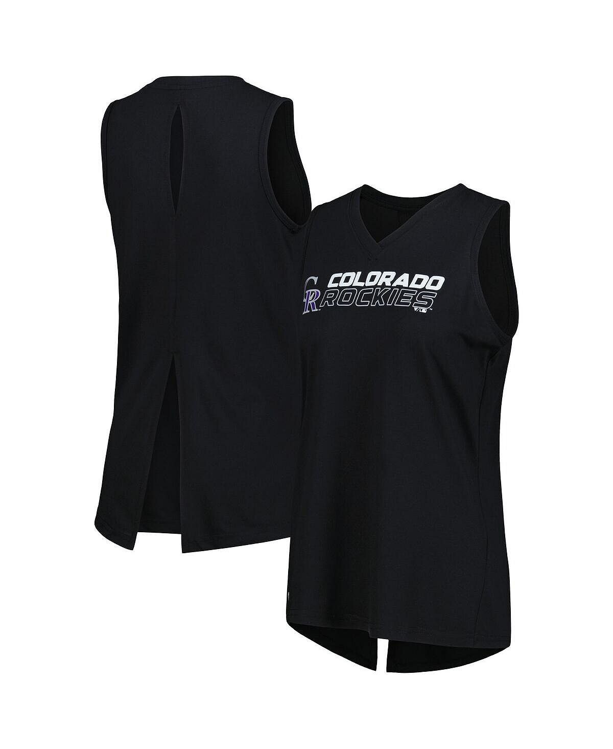 

Черная женская майка Colorado Rockies Paisley Chase с V-образным вырезом LevelWear, черный