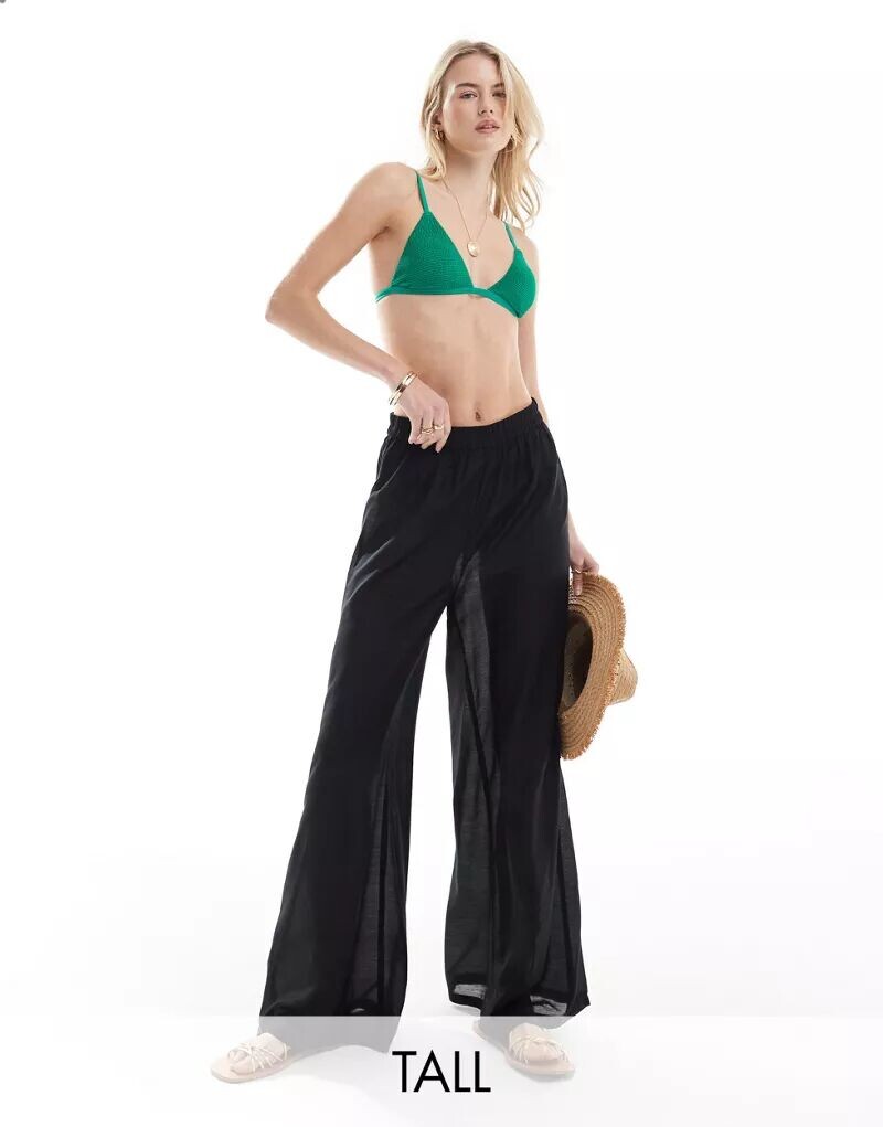 

Черные пляжные брюки Vero Moda