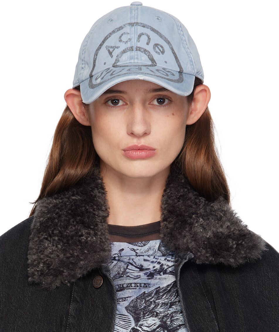 

Синяя кепка с логотипом Acne Studios, Pale blue