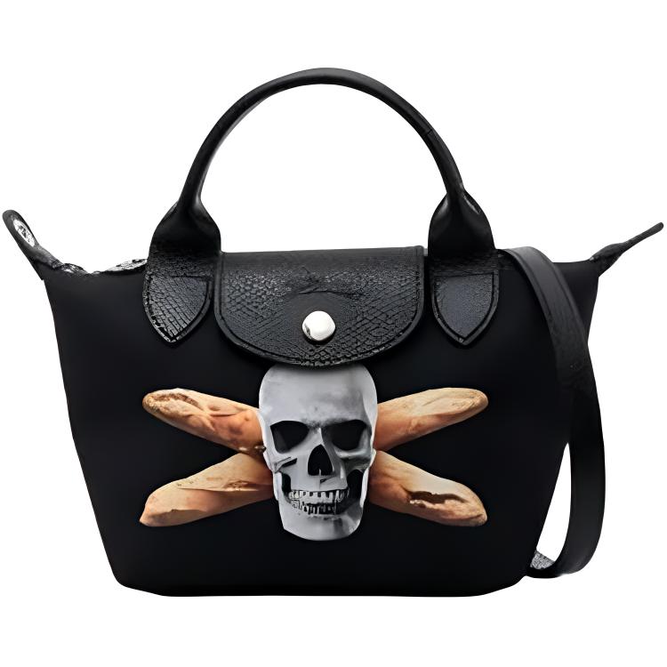 

Сумка из переработанного полиэстера, женская сумка, дорожная сумка men's LONGCHAMP, черный