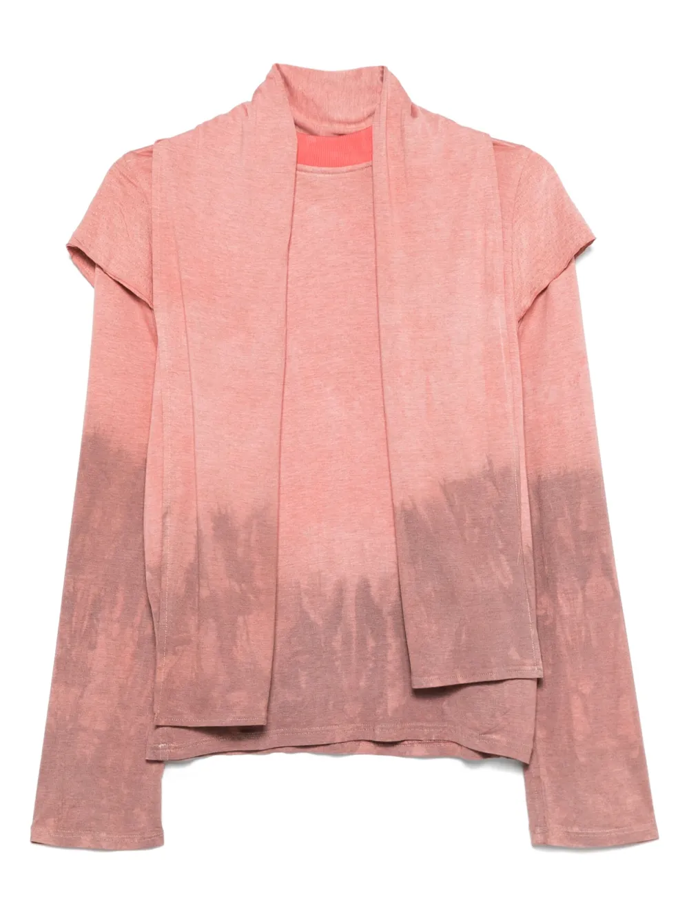 

Футболка с длинными рукавами и шарфом Charlie Constantinou, красный