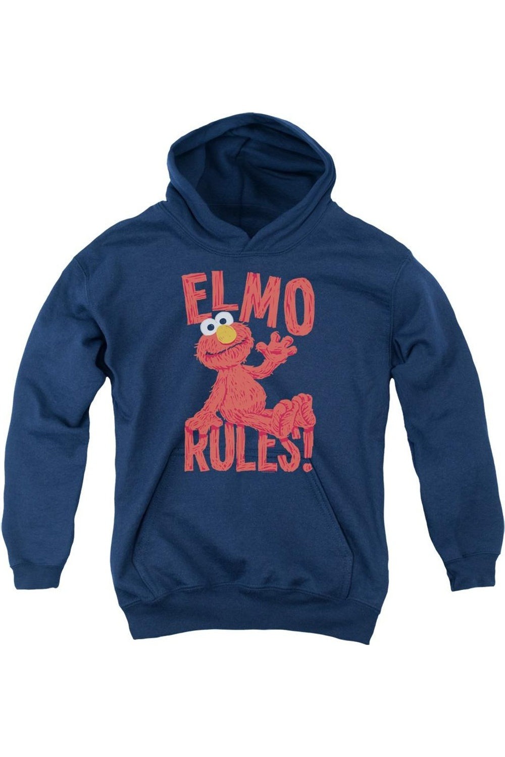 

Толстовка с капюшоном для детей "Elmo Rules" от Sesame Street Gildan, темно-синий