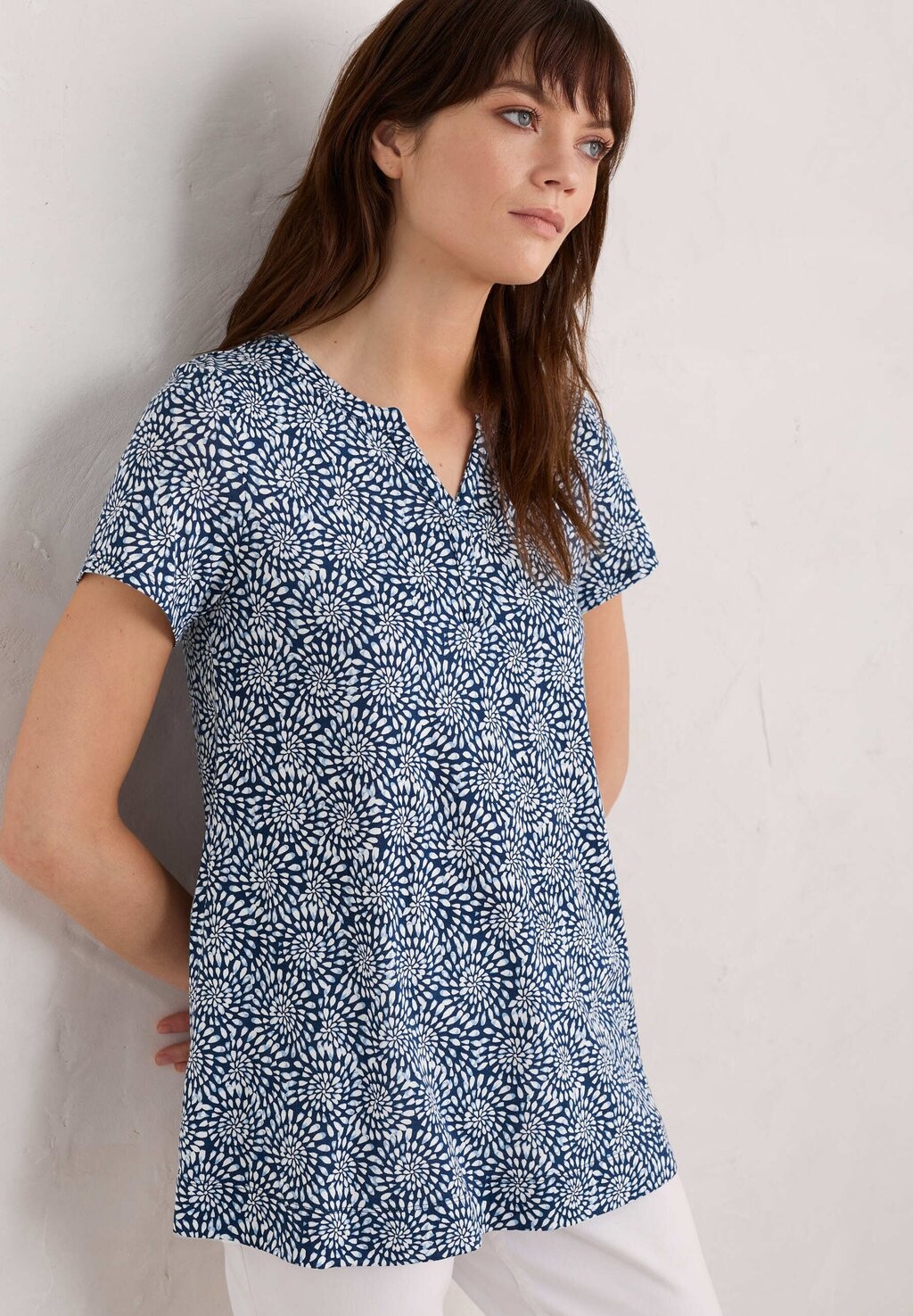 

Футболка с принтом RISSO SHORT SLEEVE Seasalt Cornwall, синий