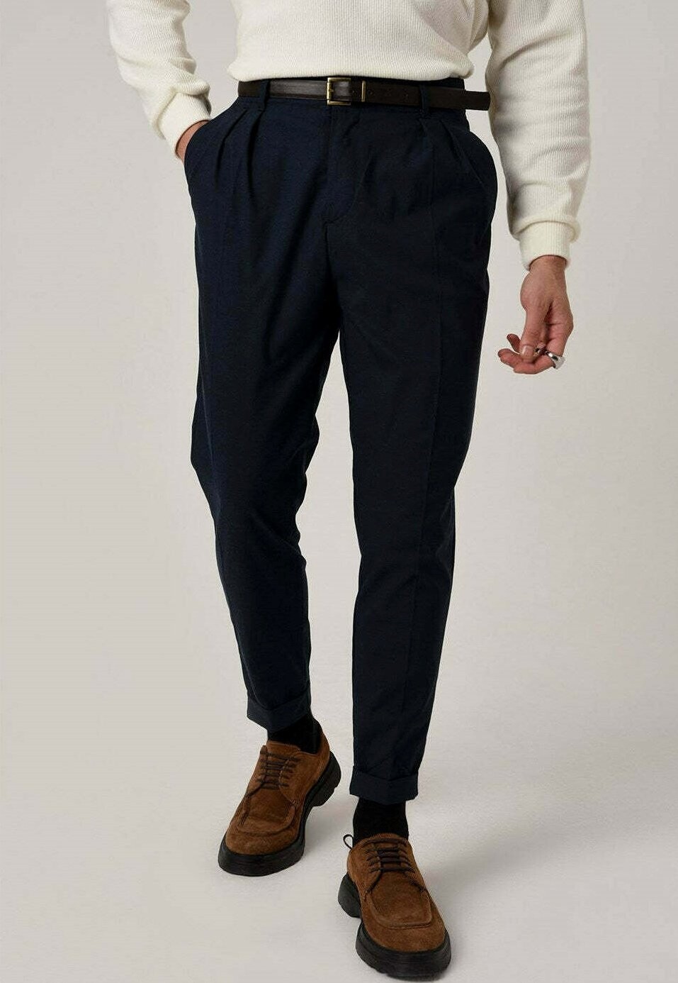 

Брюки HIGH WAIST AND BELTED Antioch, цвет light navy