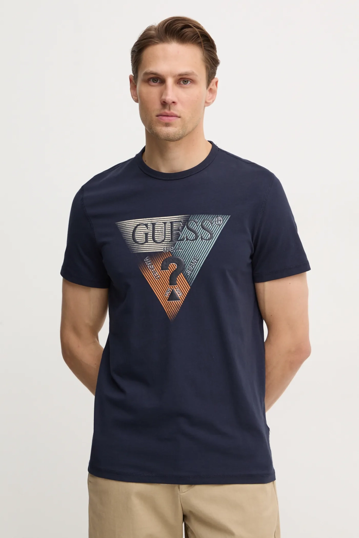 

Футболка Guess, темно-синий