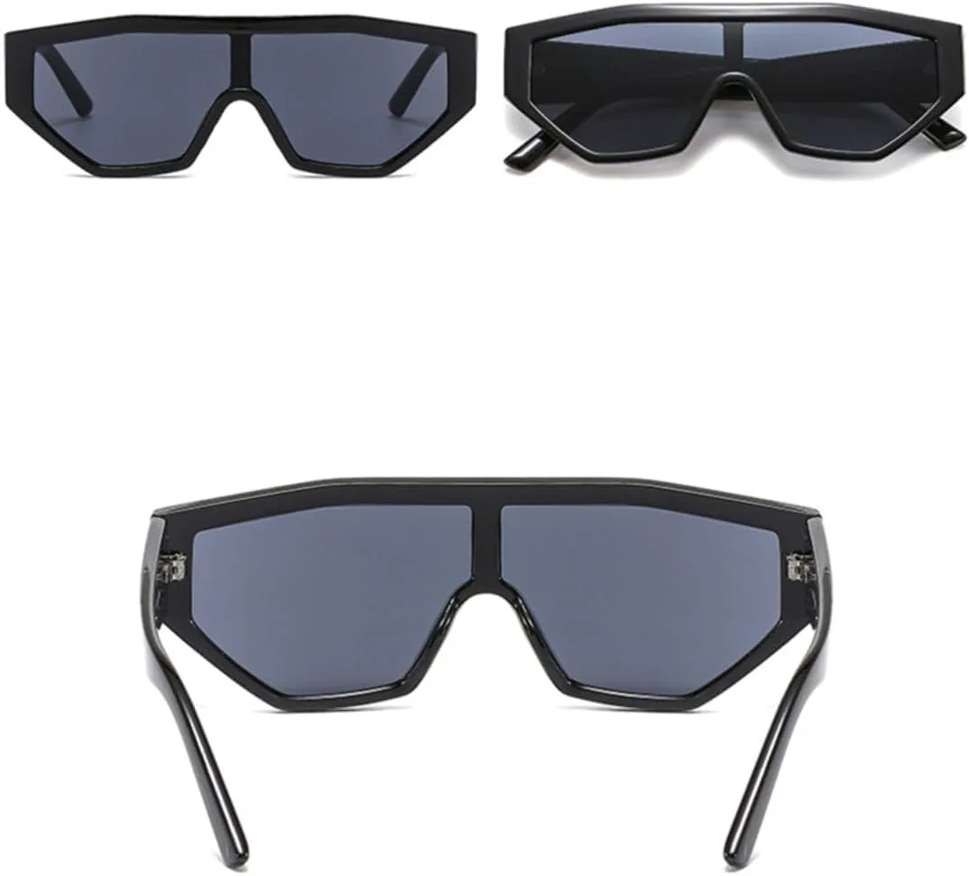 

Красочные солнцезащитные очки «кошачий глаз» в стиле ретро с градиентной защитой от УФ-излучения UV400, желейного цвета, для женщин и мужчин UATXTAU, White Gray Pink