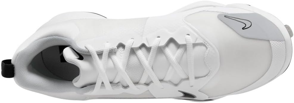 Бейсбольные бутсы Nike Force Zoom Trout 9 Pro Low для мужчин, White/Black/Pure Platinum — фото 2