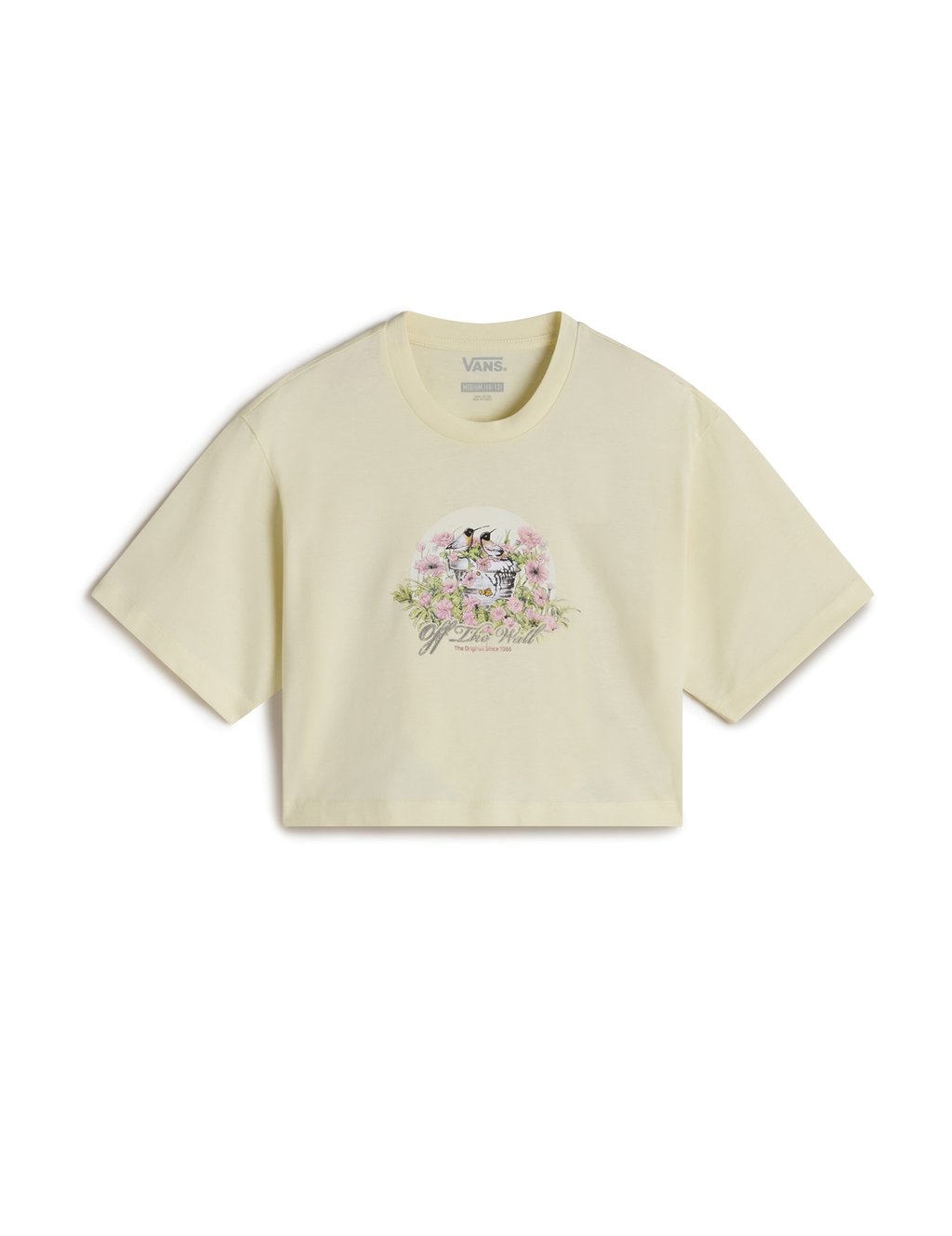 

Футболка с принтом BIRDSONG RELAXED FIT CROP Vans, светло-желтый