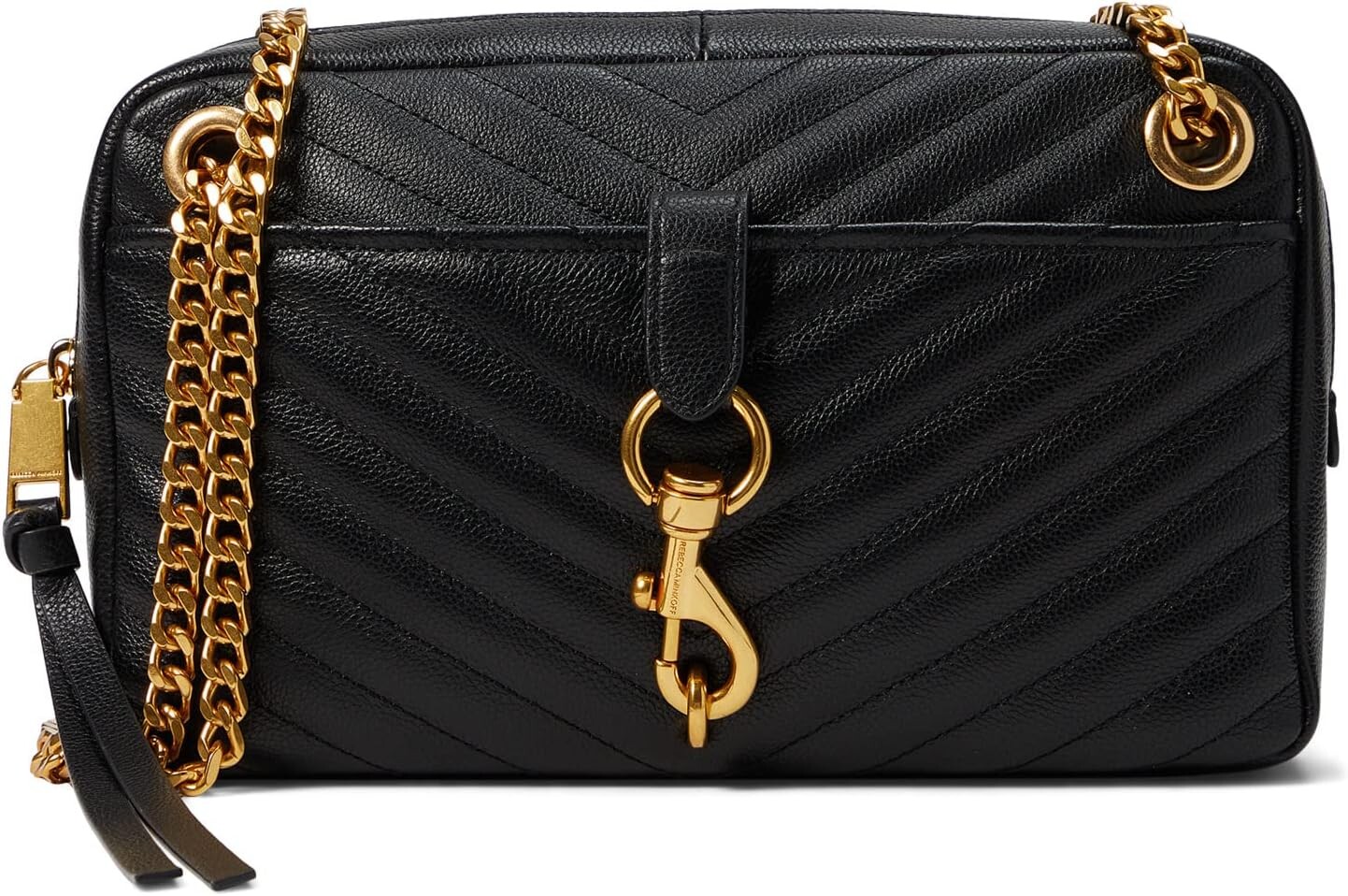 

Сумка Edie Zip Shoulder Rebecca Minkoff, черный