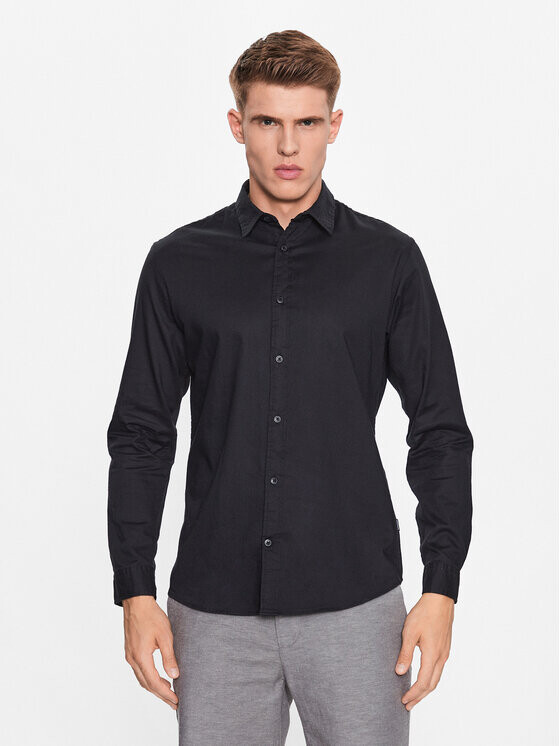 

Рубашка узкого кроя Jack&Jones, черный