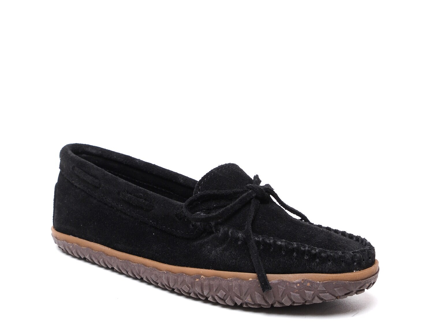 

Тапочки Minnetonka с завязками, черный