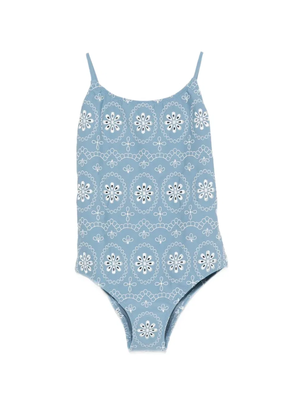 Купальник Cecille Jr с вышивкой MC2 Saint Barth Kids, синий