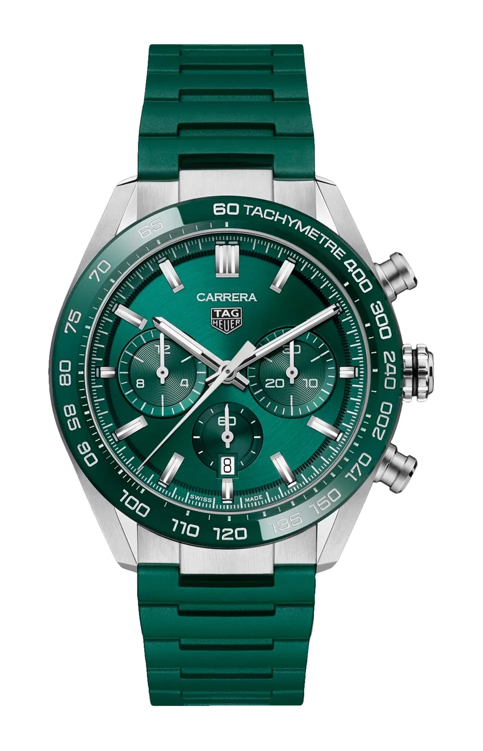 ТАГ ХОЕР КАРРЕРА ХРОНОГРАФ - CBN2A1N.FT6238 TAG HEUER, серебряный