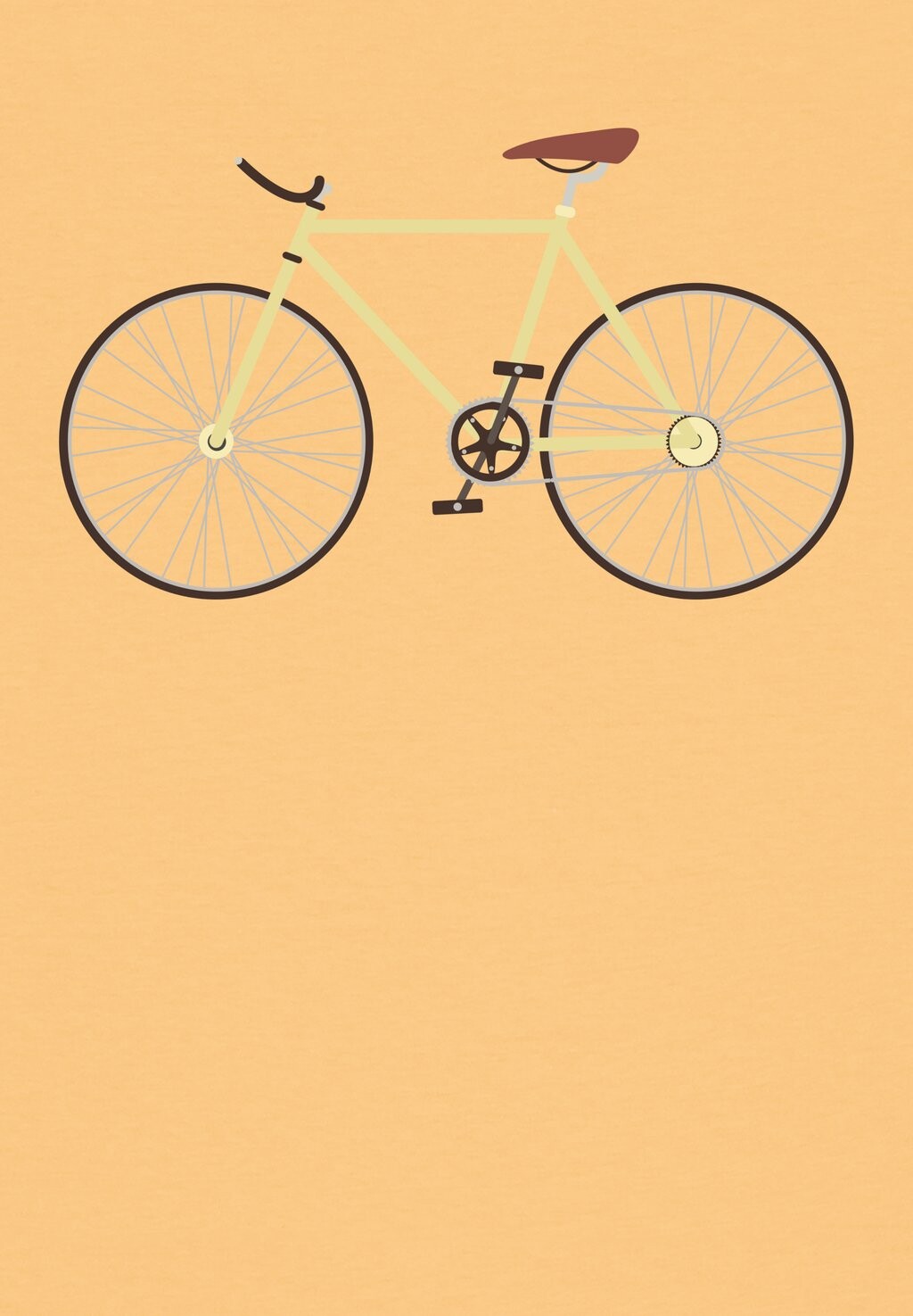 

Футболка с принтом YELLOW BIKE watapparel, желтый