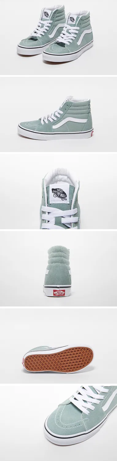 Мужские высокие кеды Sk8-Hi Color Theory цвета айсберг-грин от Vans — фото 3