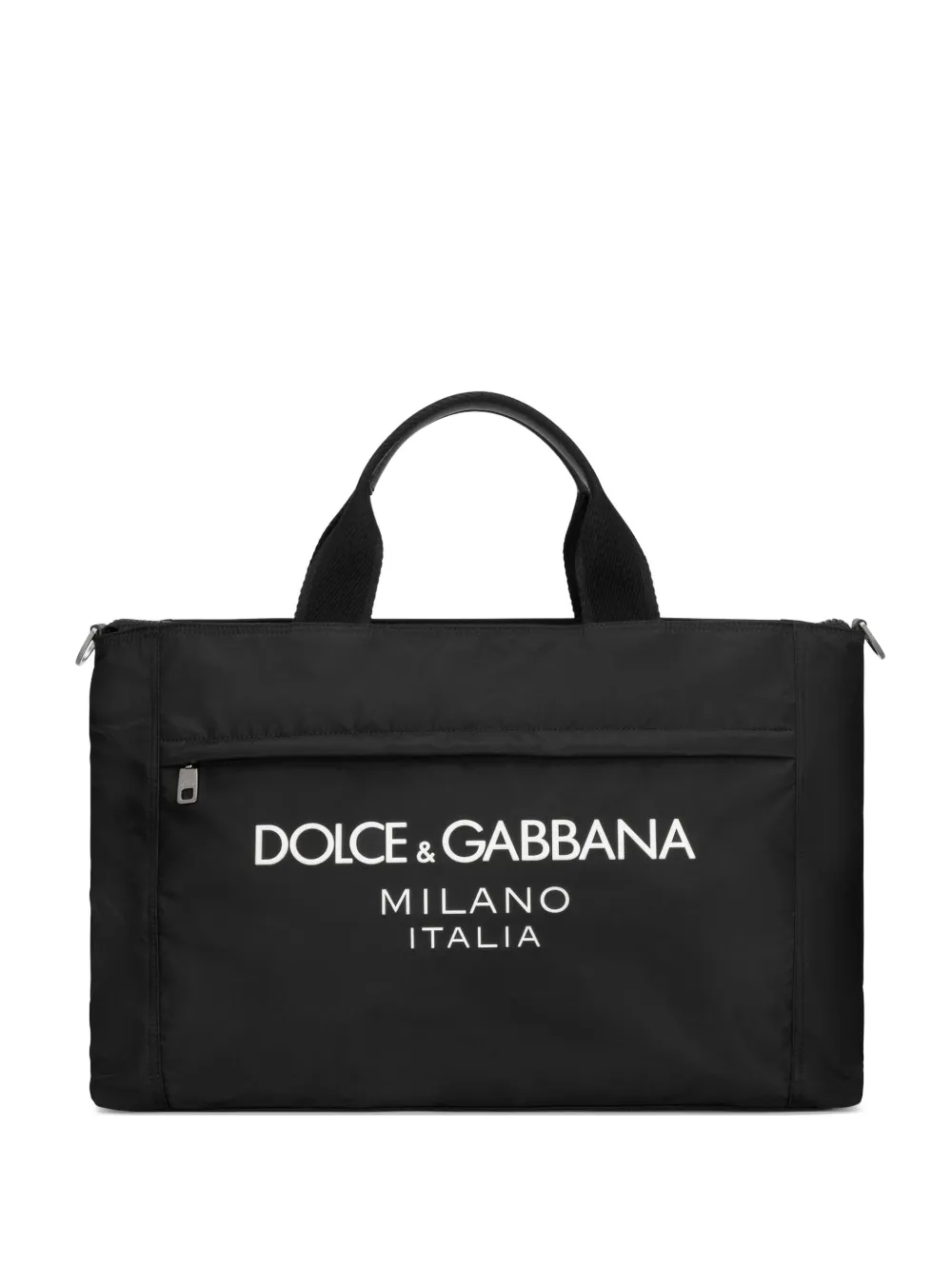 

Сумка-тоут с логотипным ремнем Dolce & Gabbana, черный