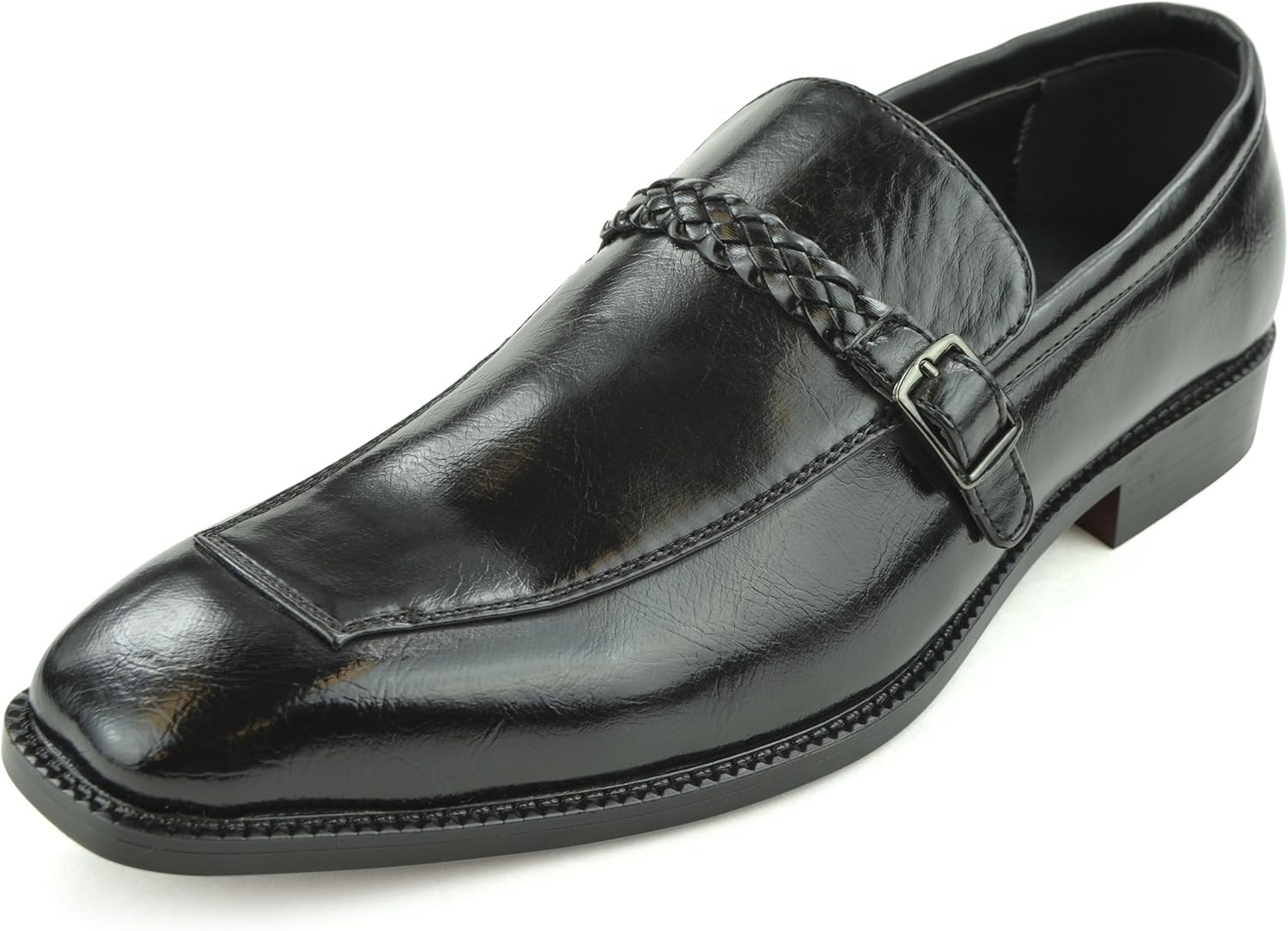 

Мужские классические кожаные лоферы Moda Di Raza для делового стиля, черный