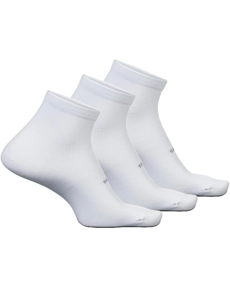 

Носки Unisex Feetures High Performance Cushion Quarter 3-Pair Pack, белый