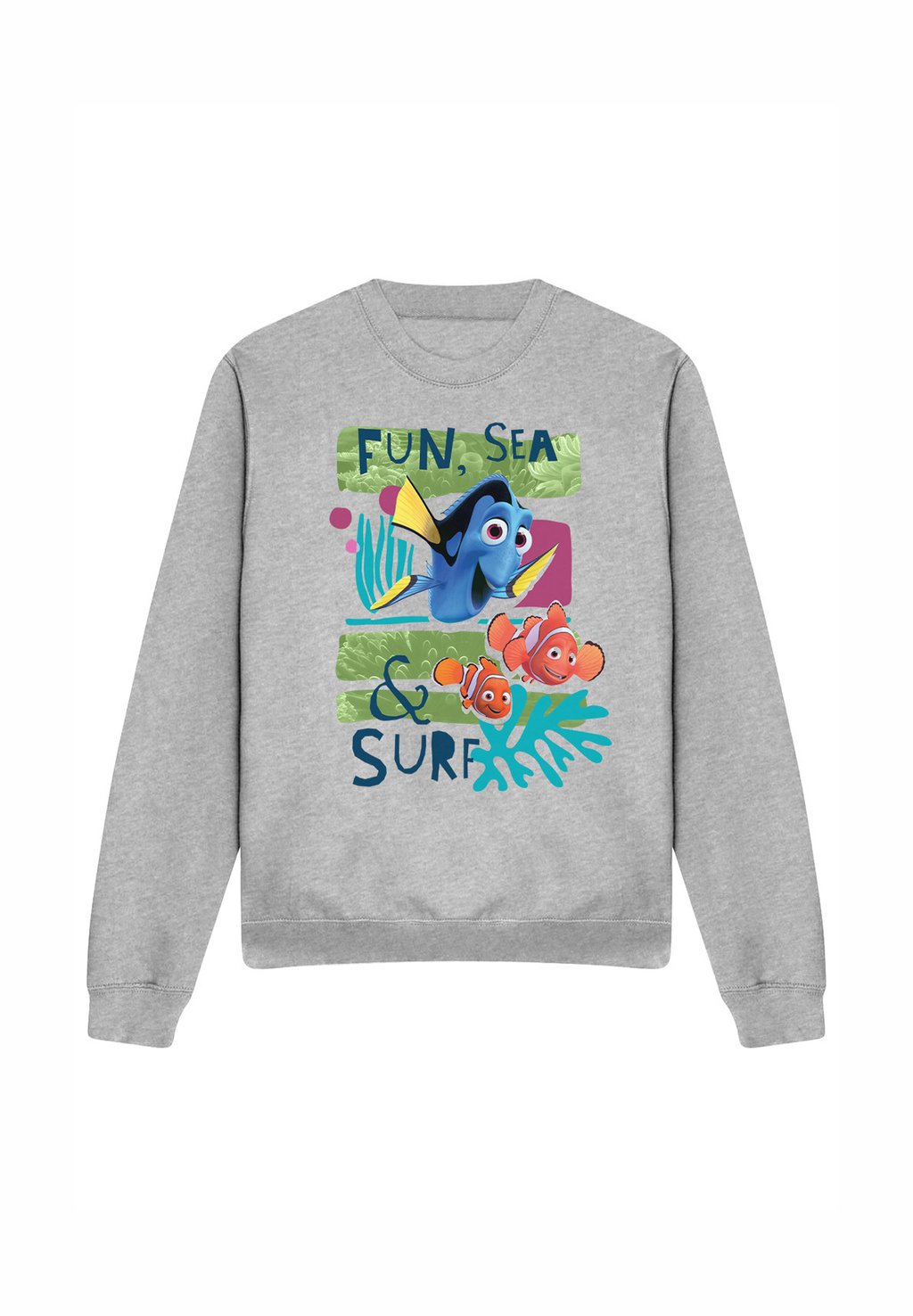 

Толстовка FINDING NEMO FUN SEA SURF PRINT Disney, серый