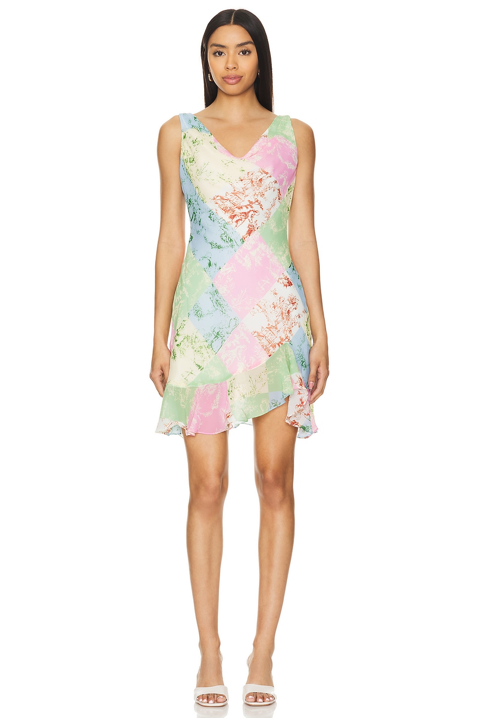 

Мини-Платье roberta из шифона Kitri, цвет patched toile de juoy