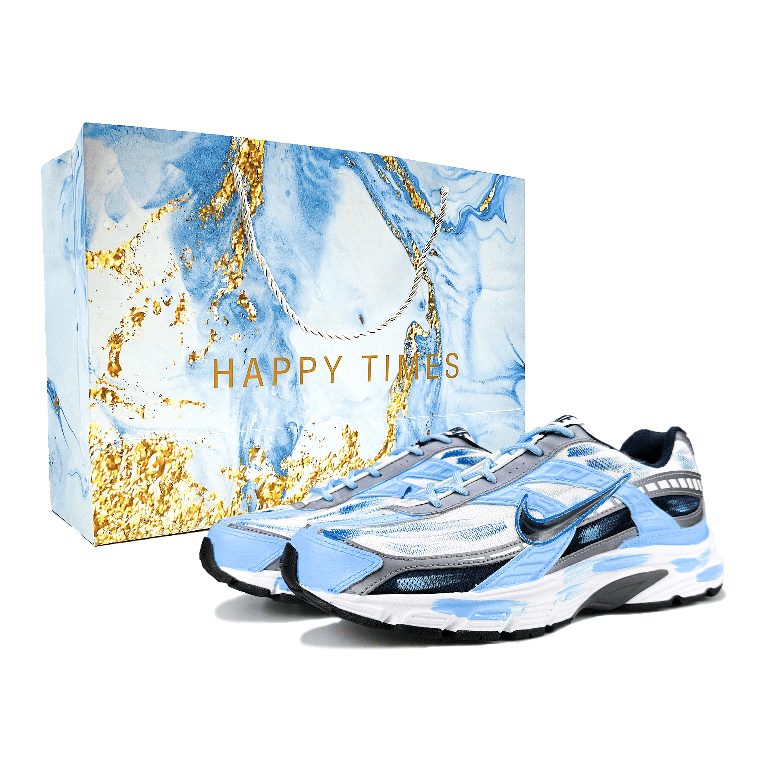 

Nike Кроссовки Initiator Low Top мужские, белые, синие