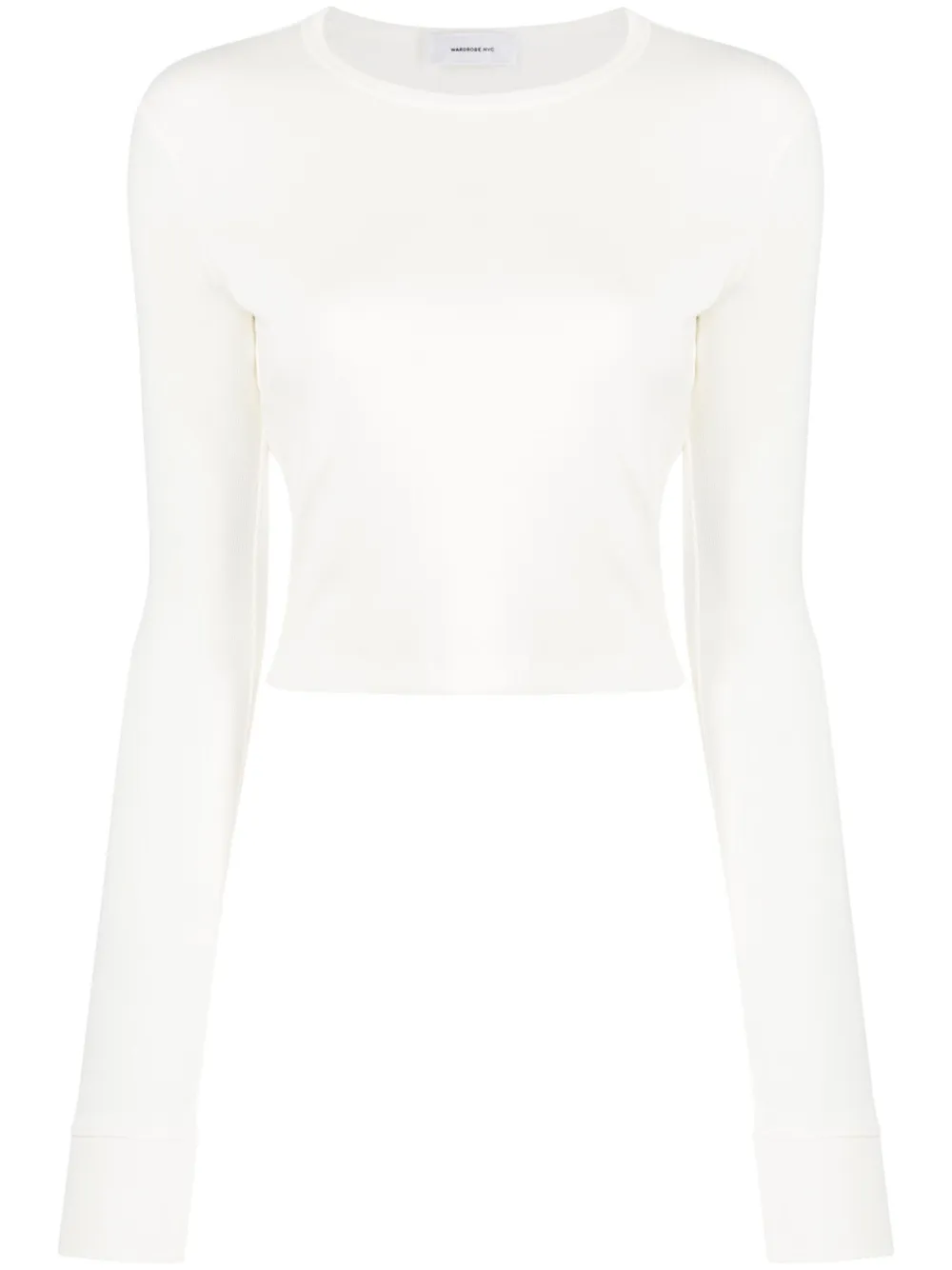 

Топ с длинными рукавами из коллаборации с Hailey Bieber Wardrobe.Nyc, кремовый