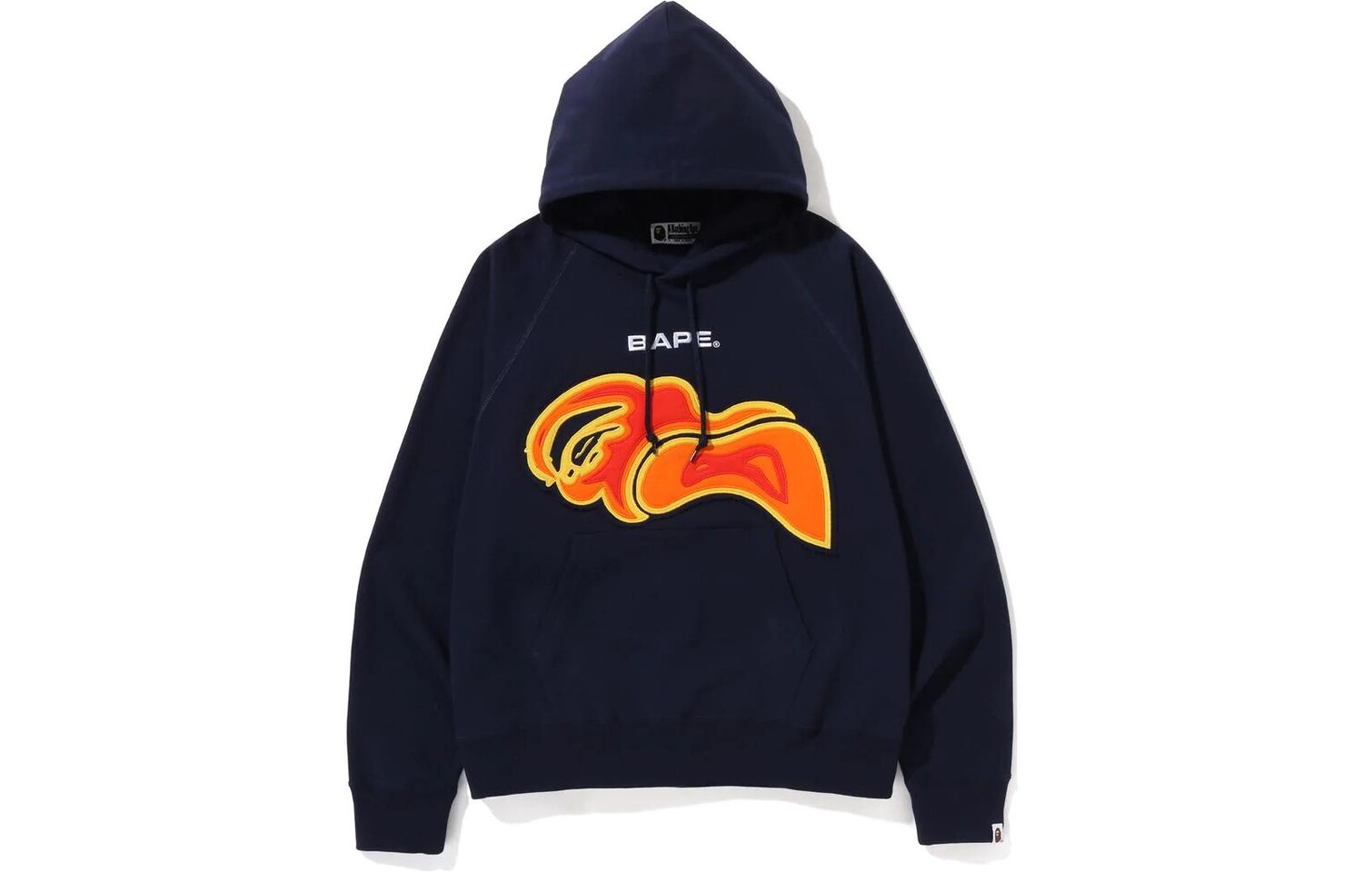 

Толстовка-пуловер свободного кроя с нашивками BAPE Layered Patch A Bathing Ape, синий
