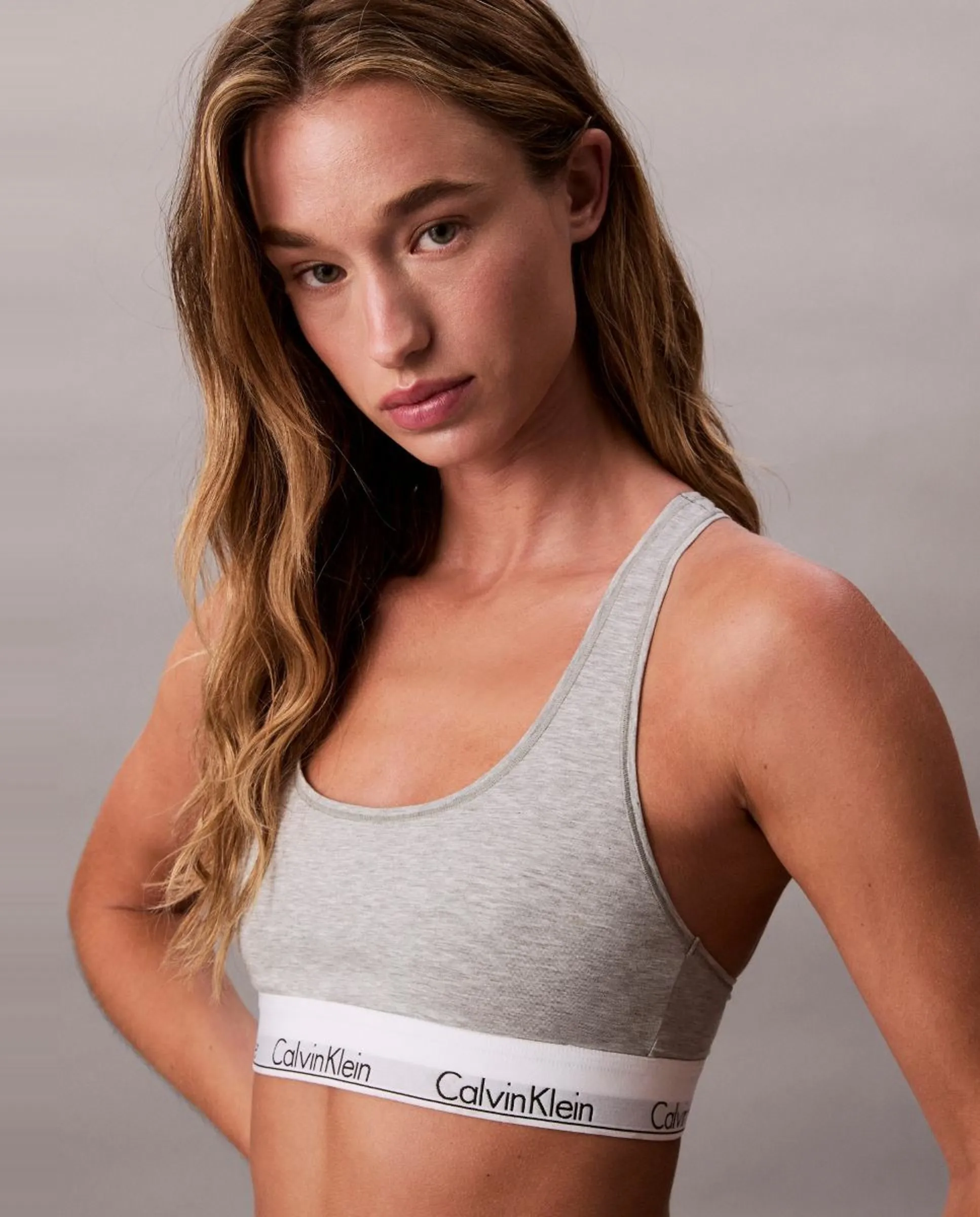 

Бралетт ICON COTTON MODAL Calvin Klein, серый