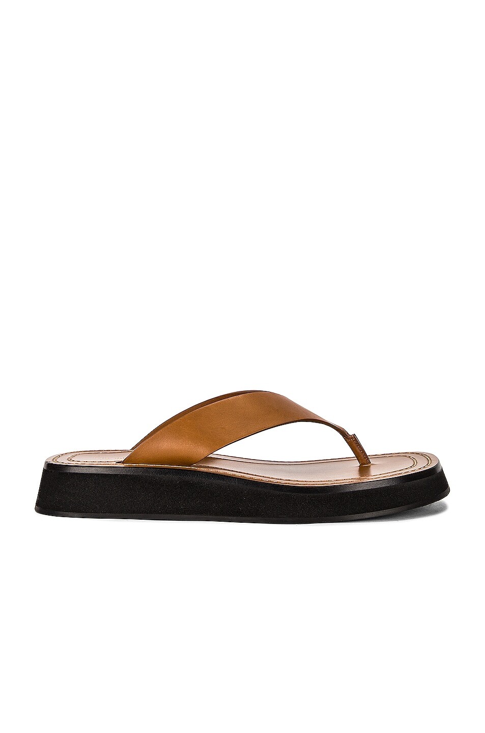 

Сандалии The Row Ginza Thong, цвет Caramel