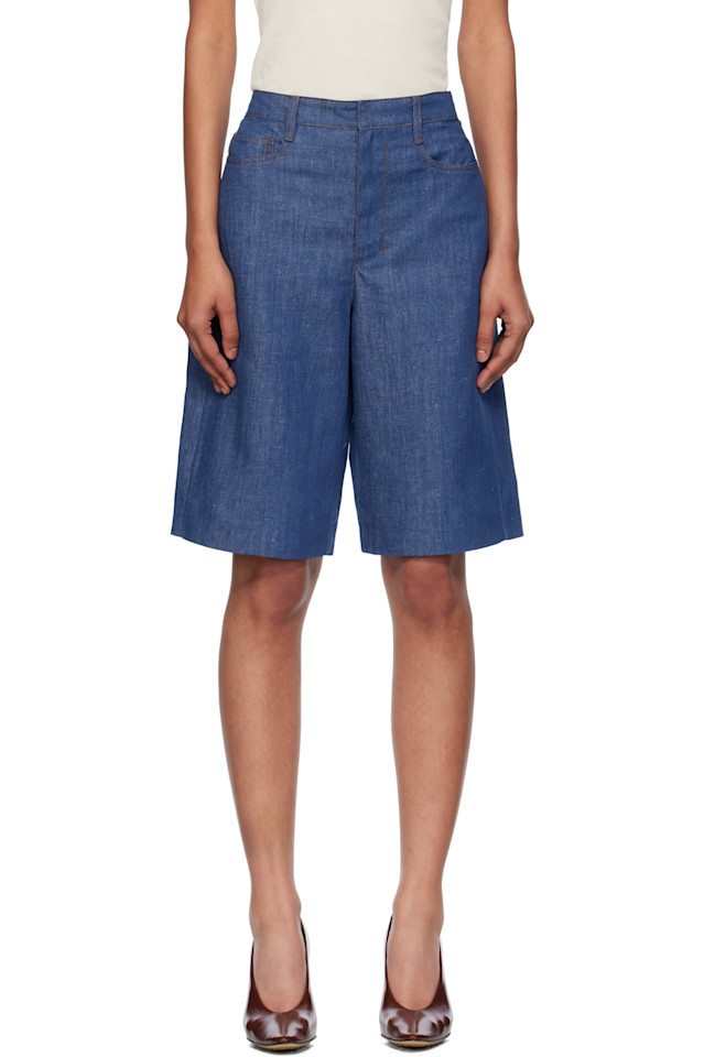 

Эрик джинсовые шорты Max Mara, синий