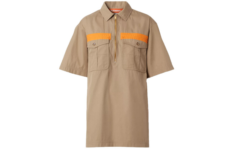 

Рубашка женская Burberry, хаки / оранжевый