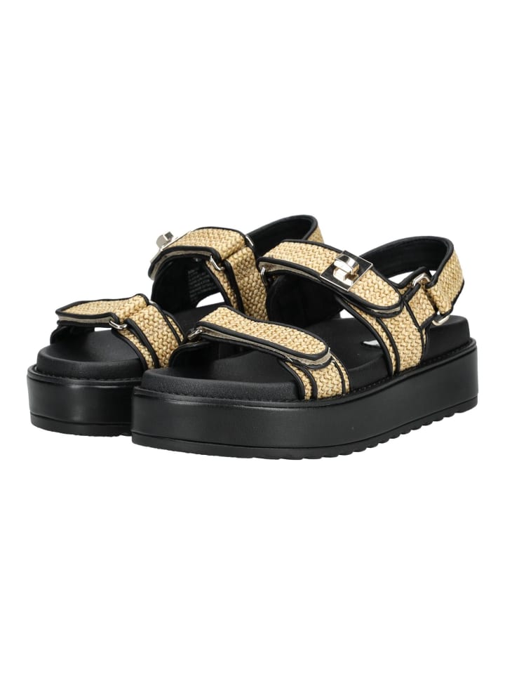 Сандалии на плоской подошве Steve Madden, цвет schwarz/beige — фото 3