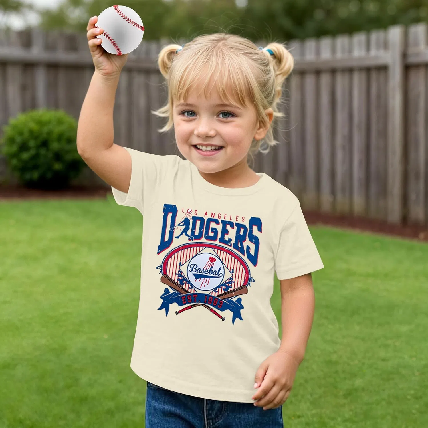 Футболка для девочки FRELPIXO Baseball Shirt, цвет C-apricot — фото 3