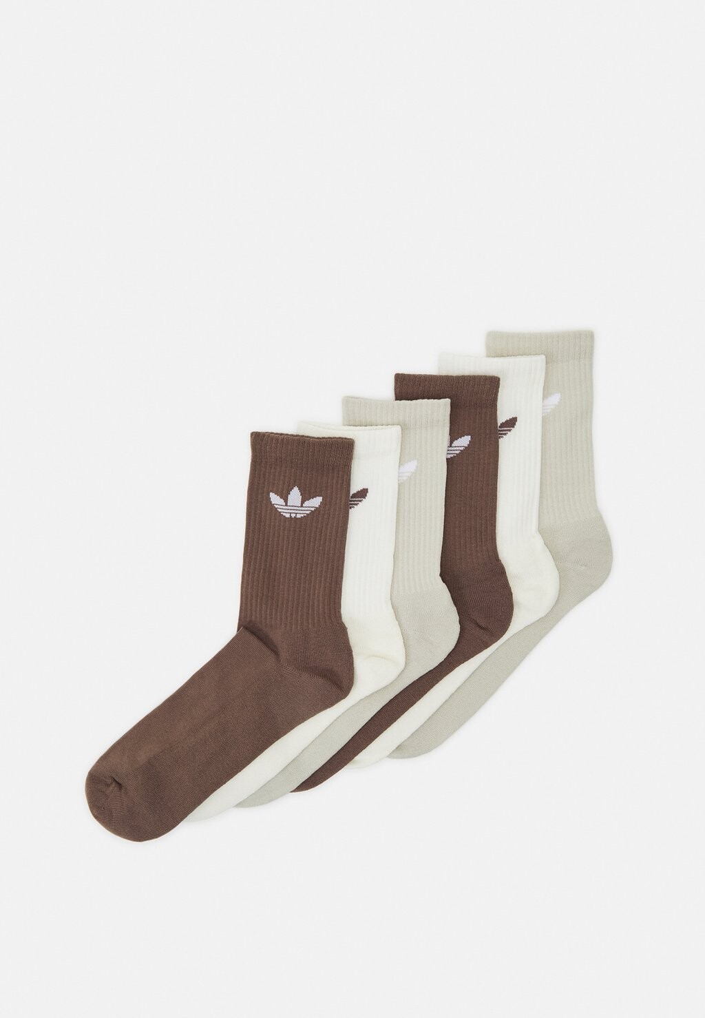 

Носки Unisex 6 Pack adidas Originals, земляные слои/серый/слоновая кость