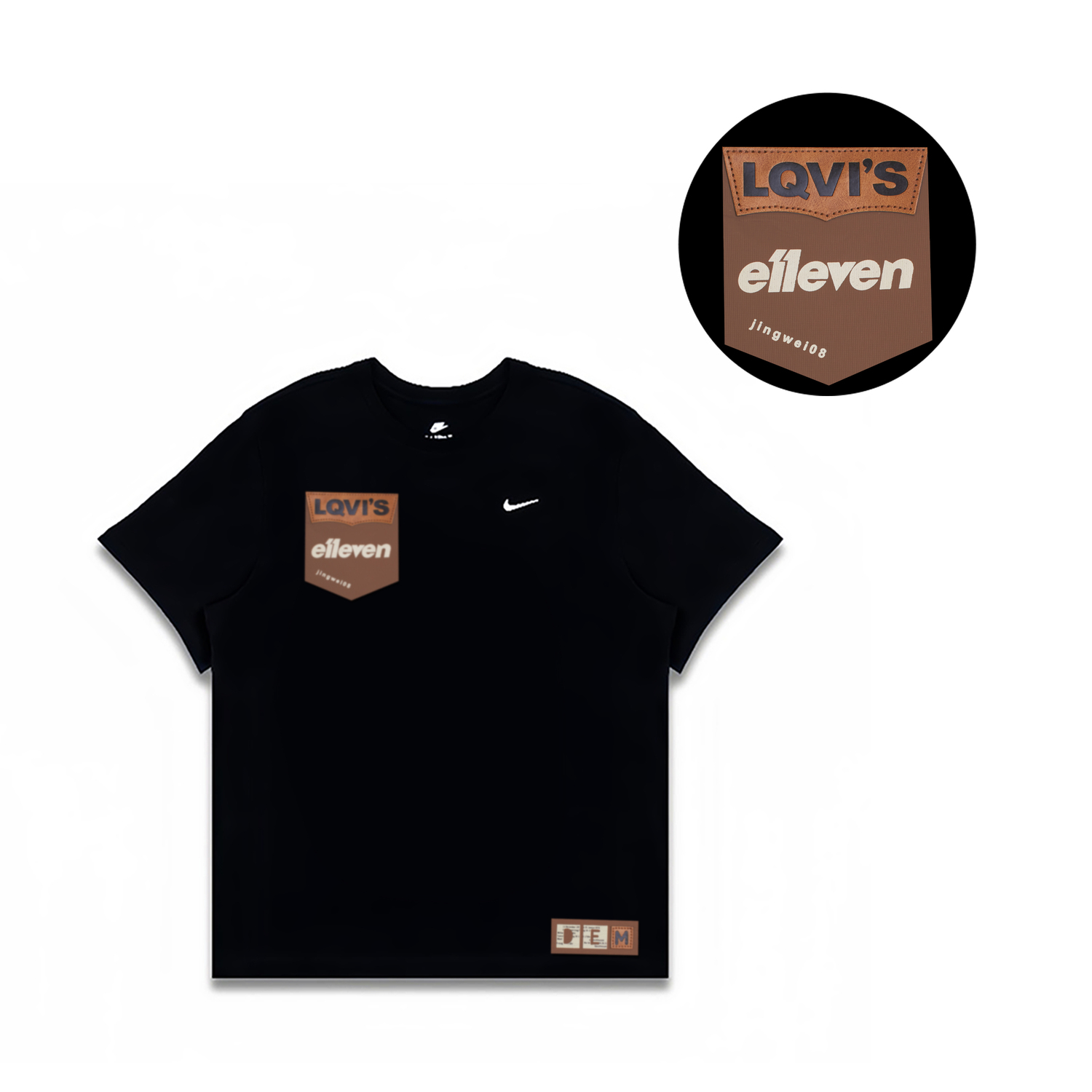 

Nike Футболка мужская черная, Черный, Nike Футболка мужская черная