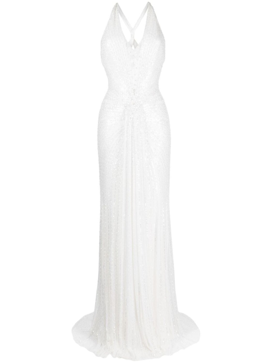 

Платье Vilde с пайетками Jenny Packham, белый