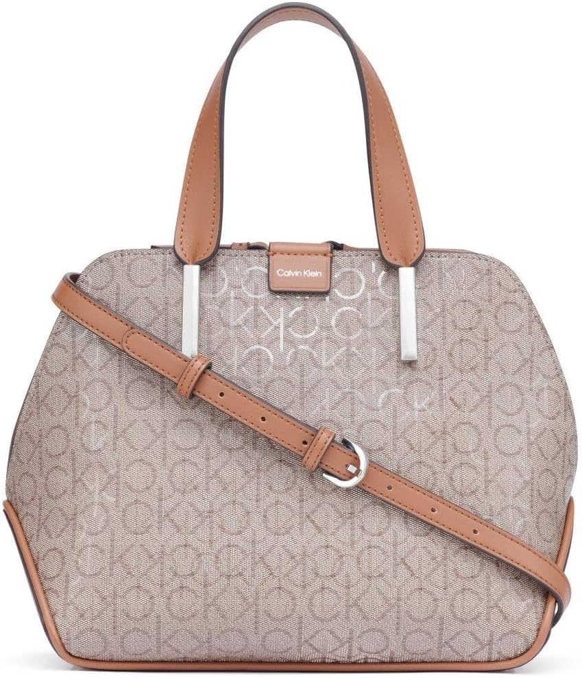 

Женская сумка-саквояж Calvin Klein Audrey с тремя отделениями, Almond/Taupe/Caramel