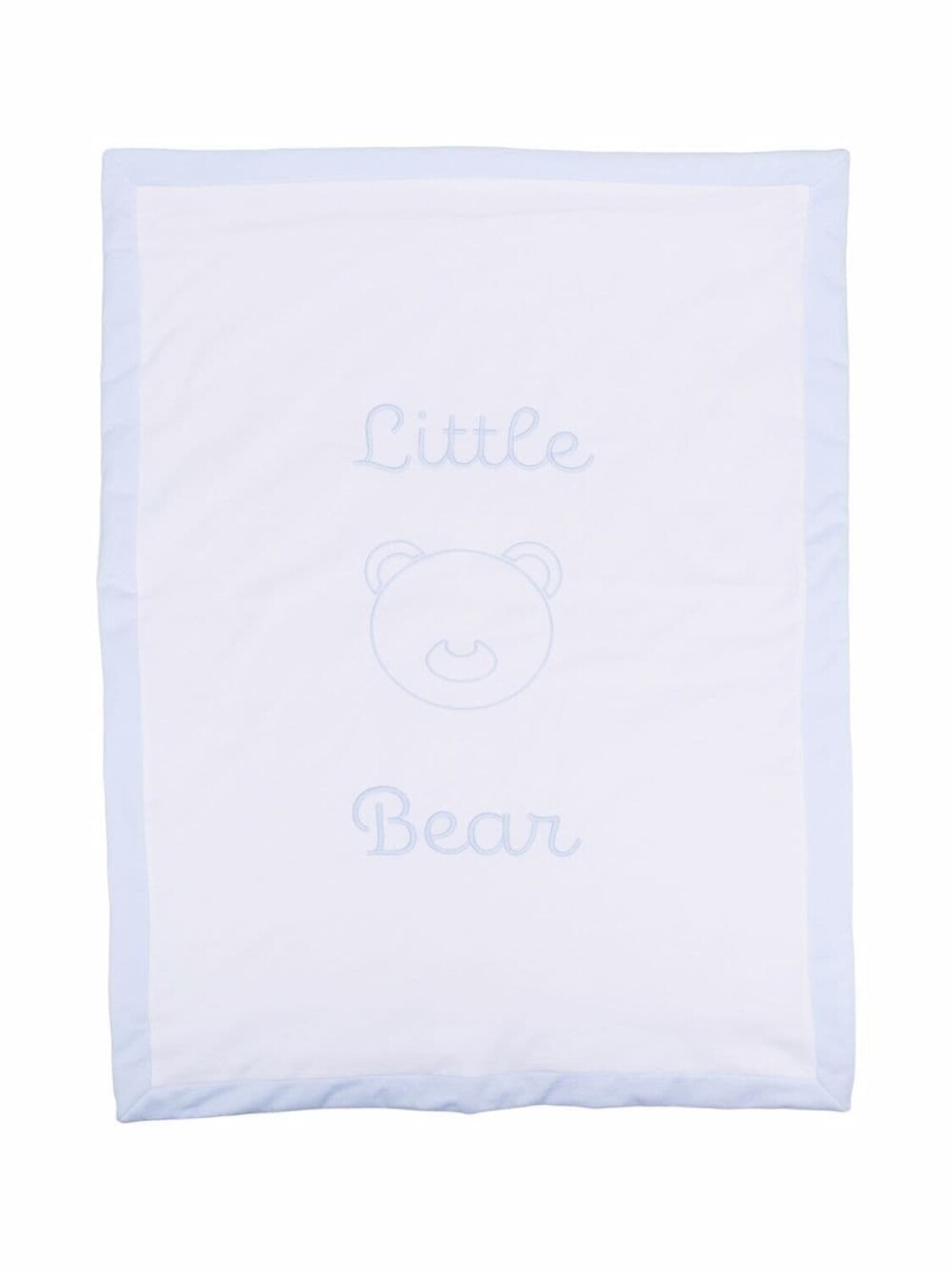 

Little Bear одеяло с вышитым логотипом, белый