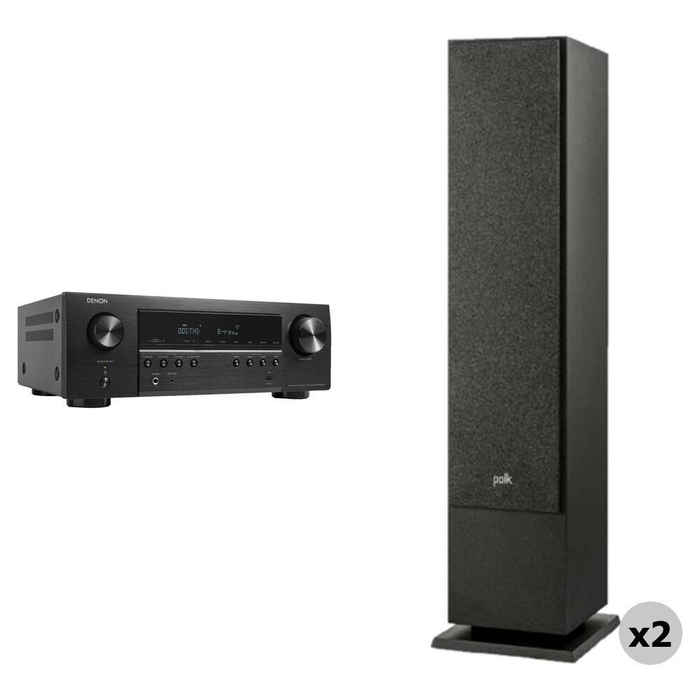 

Сетевой A/V-ресивер Denon S-Series AVR-S670H 5.2-канальный с комплектом напольных динамиков Polk Audio Monitor XT60 (пара)
