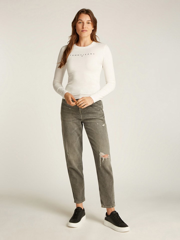 

Рубашка с длинным рукавом TOMMY JEANS, кремовый