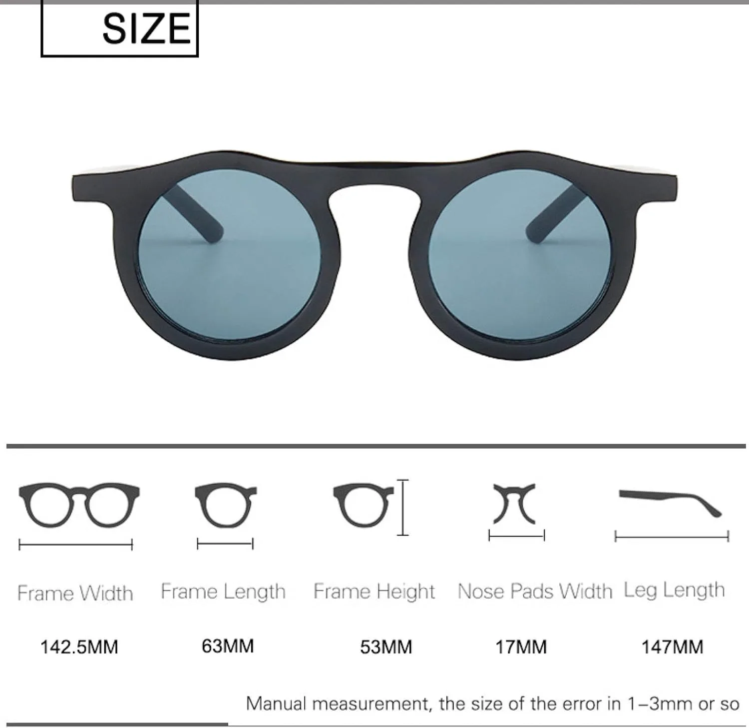 

Классические круглые солнцезащитные очки для мужчин и женщин, модные, в маленькой оправе, пластиковые, с защитой от УФ-излучения UV400 VVTWSSW, C7 Blue-green