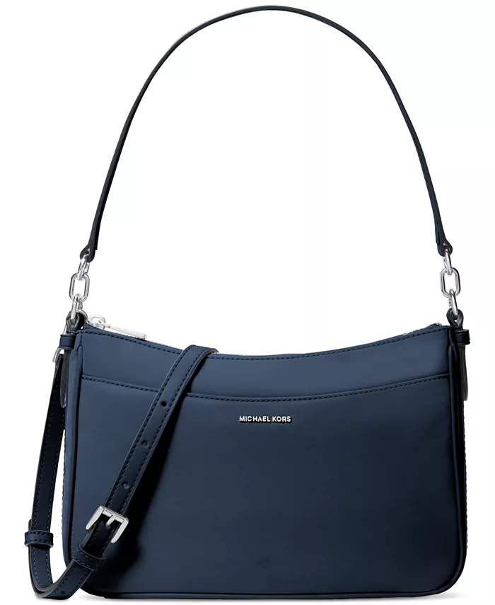 

Jet Set Small Top Zip Nylon Pouchette Crossbody Michael Kors, синий