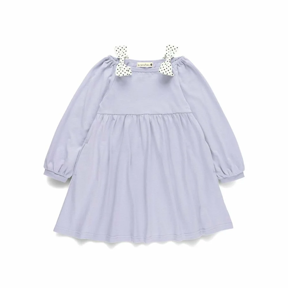 Платье с ленточкой на плечах, скроенное и сшитое. Branshes, Lavender — фото 2
