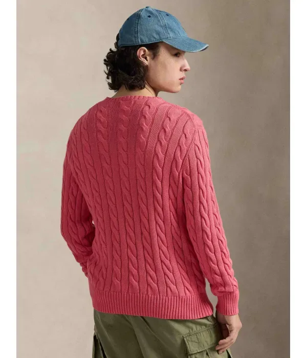 Свитер regular fit Polo Ralph Lauren, лососевый — фото 3