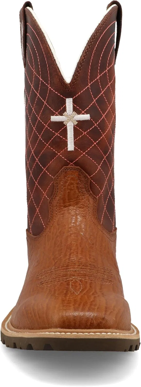 Мужские ковбойские ботинки Twisted X Tech X Boot высотой 11 дюймов, Umbra Baked Clay — фото 4