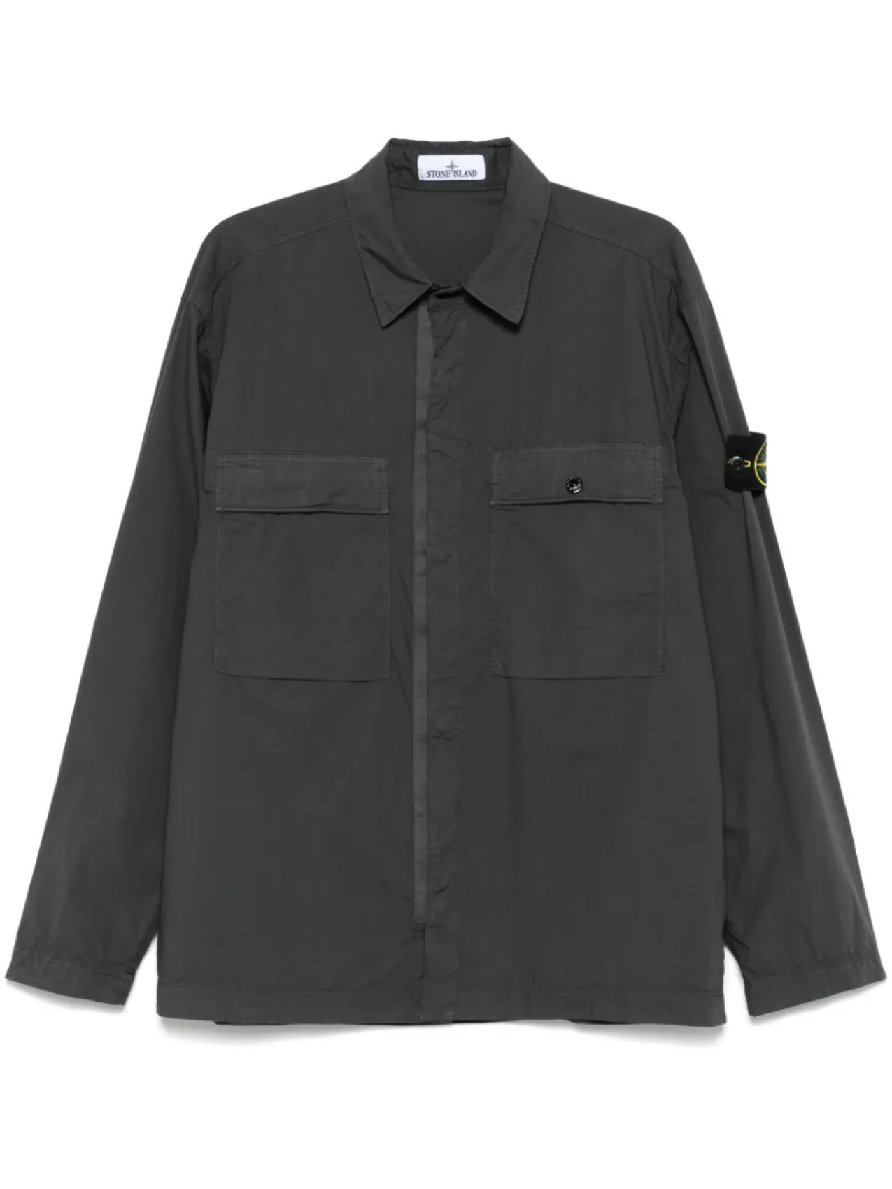 

Съемная верхняя рубашка с изображением компаса Stone Island, серый